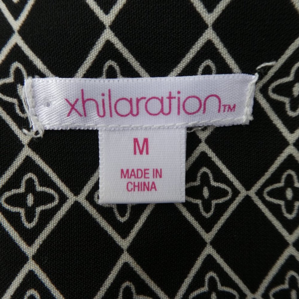 Xhilaration Peasant Kimono Caftan Open Front Tie Ruffled Sleeve Tassels Mixed M - Picture 4 of 5